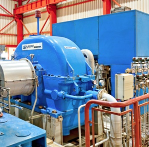 Turborredutor para cogeração de energia